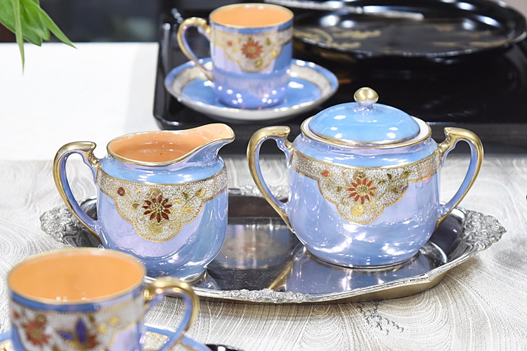 オールドノリタケ ラスター彩 シュガー＆クリーマー 里帰り - 生活骨董