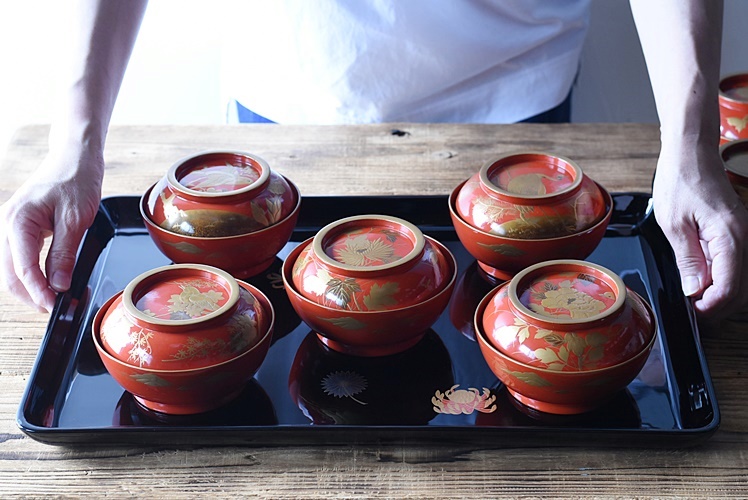 図変わり金蒔絵の煮物椀 - 生活骨董と古布のアンティークショップ