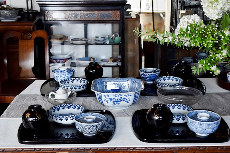 大正ガラス 和ガラス 吹きガラス ウランガラス 鉢 ボウル 小 - 生活