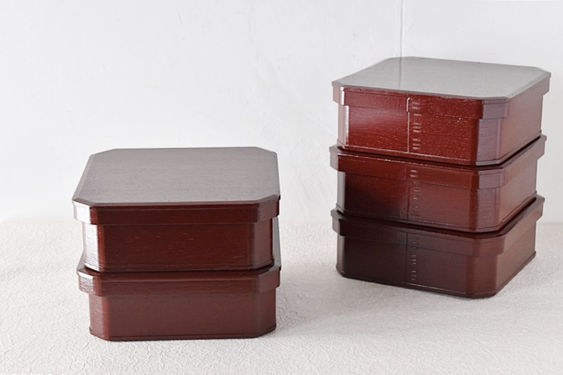 ☆春慶塗 [茶禅]茶道具 茶懐石 弁当箱・重箱「飛騨春慶塗大徳寺重」5