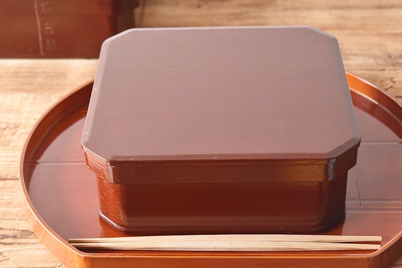 天然木製漆塗 溜塗 大徳寺弁当 5客セット 茶懐石道具 点心 縁高