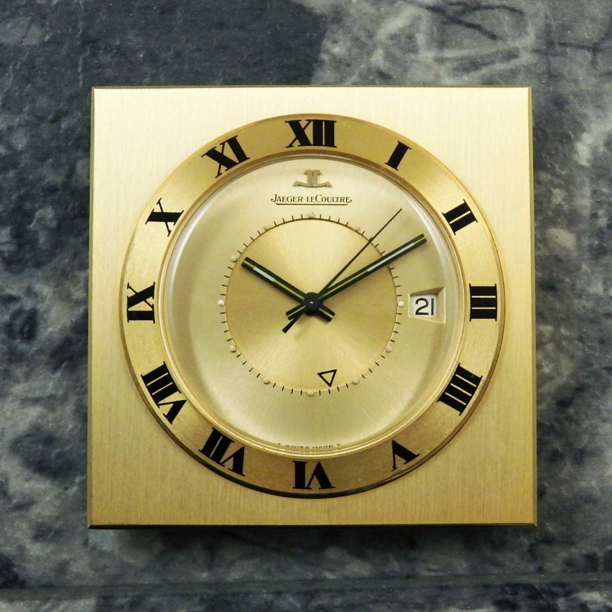 ジャガー・ルクルト トラベルウォッチ 稀少 スクエア アンティーク