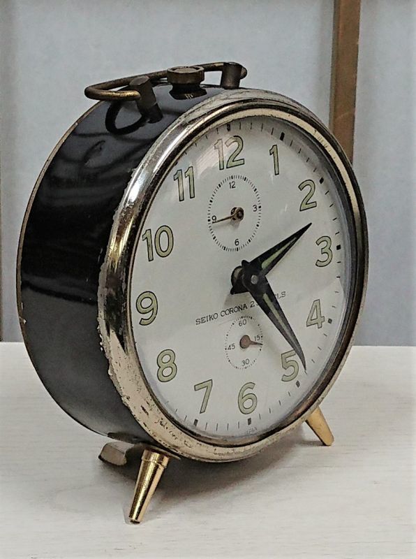 セイコー・コロナ・昭和30年代から40年代のベル付き目覚まし・手巻き