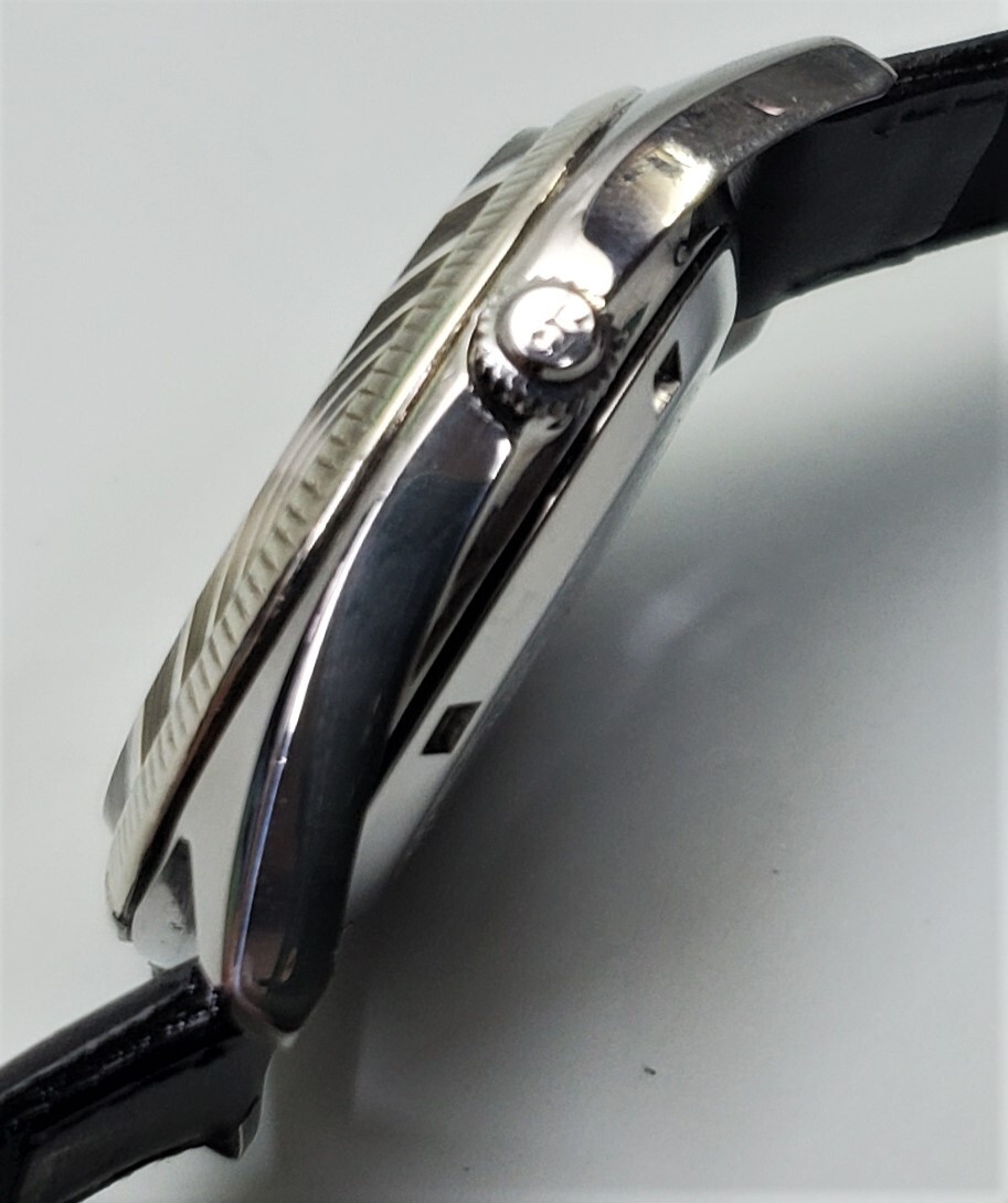 シチズン・クリスタルセブン【刻み風防枠】・紳士自動巻き・大型ケース