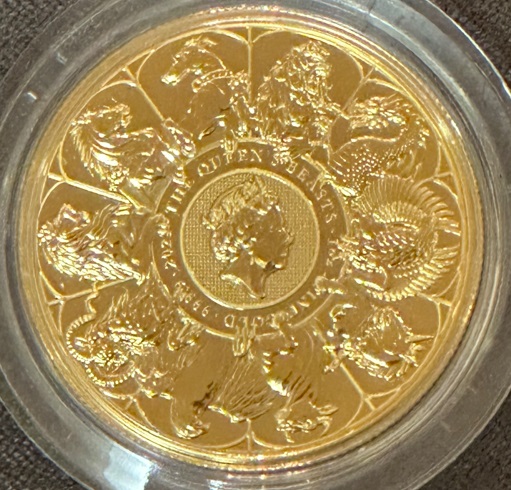 激安金地金】クイーンズビースト最終章コンプリーター1オンス金貨