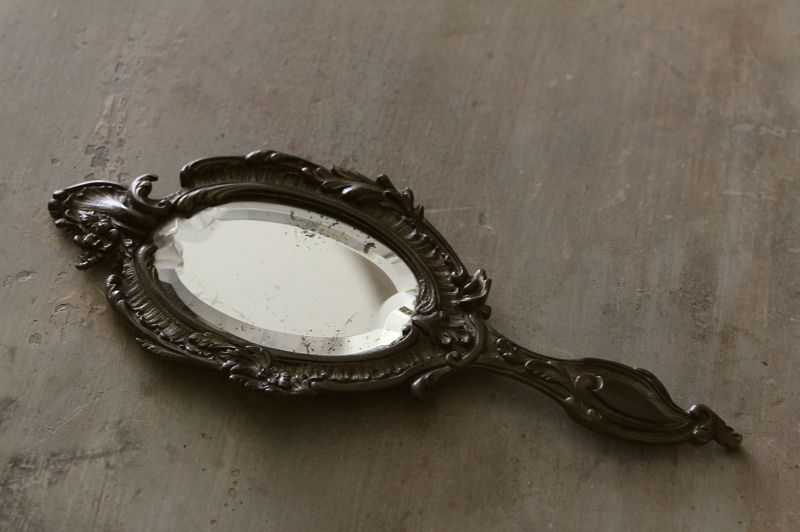 アンティークハンドミラー フランス 手鏡 ルイ15世 【Antiques Truffle