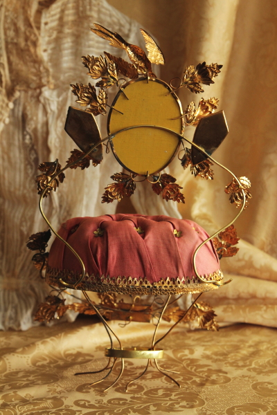 アンティークグローブドマリエ 小鳥 フランス アンティークストリュフ