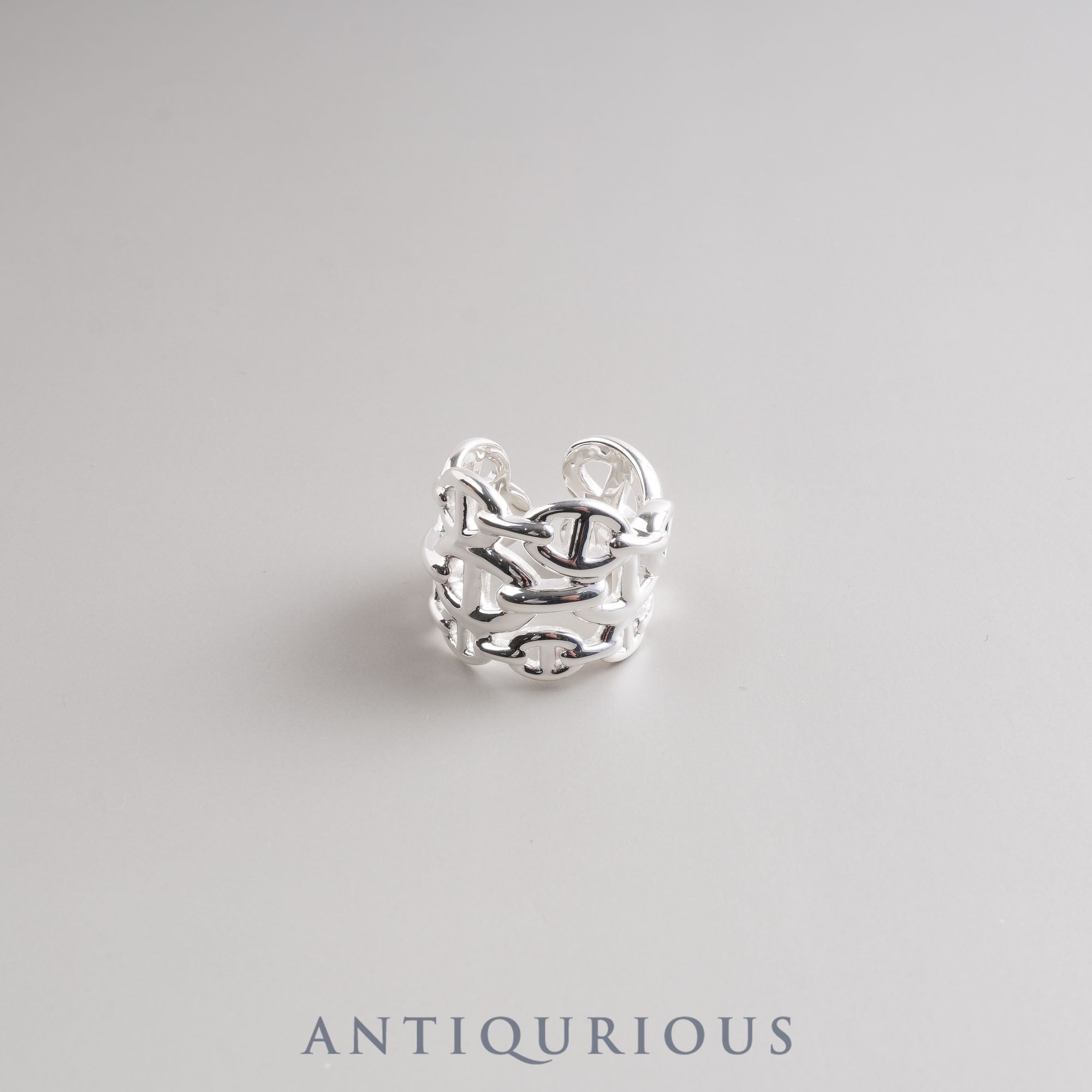 エルメス リング シェーヌダンクル アンシェネ GM #55 SV925 箱 | 東京