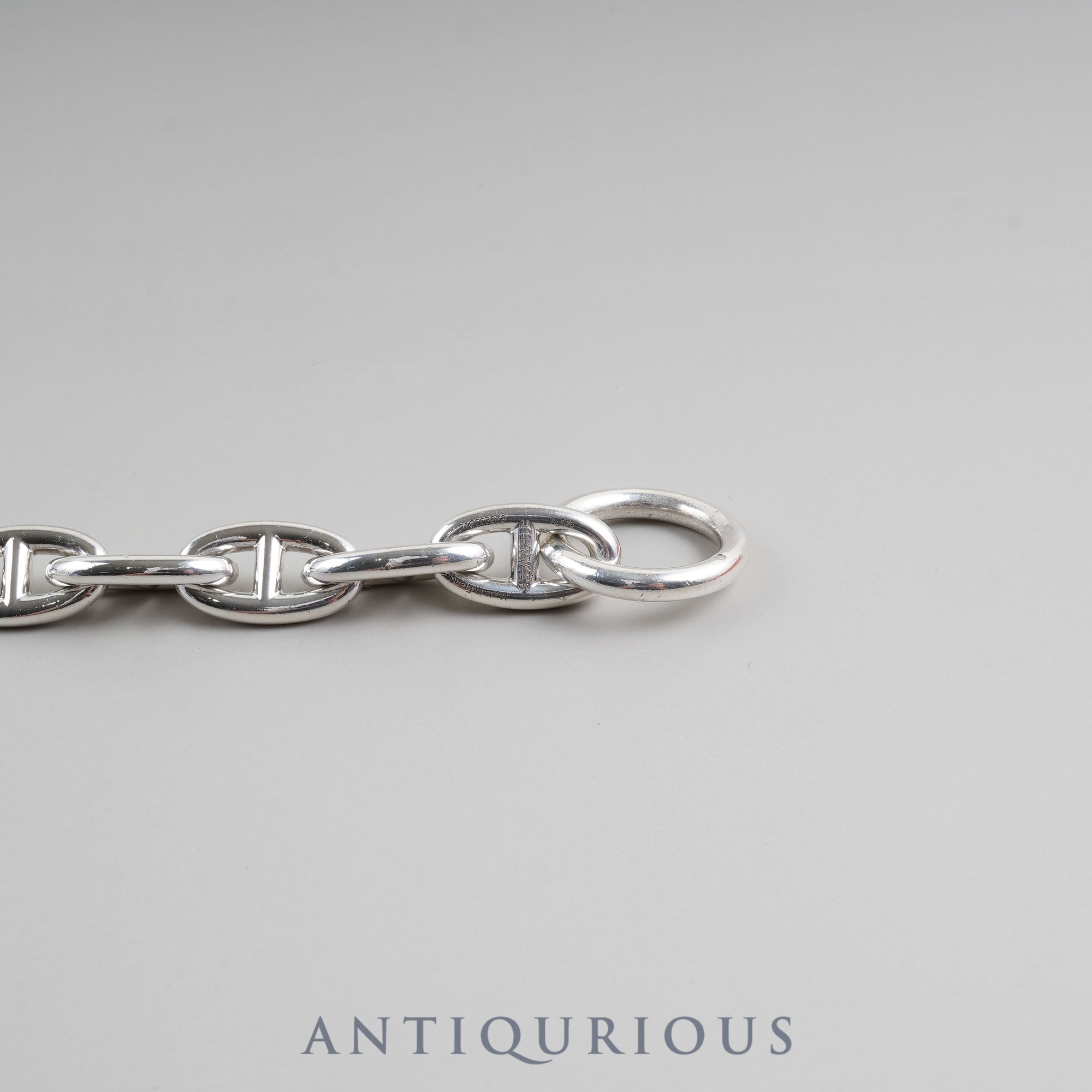 エルメス ブレスレット シェーヌダンクル GM 13コマ SV925 箱 カード