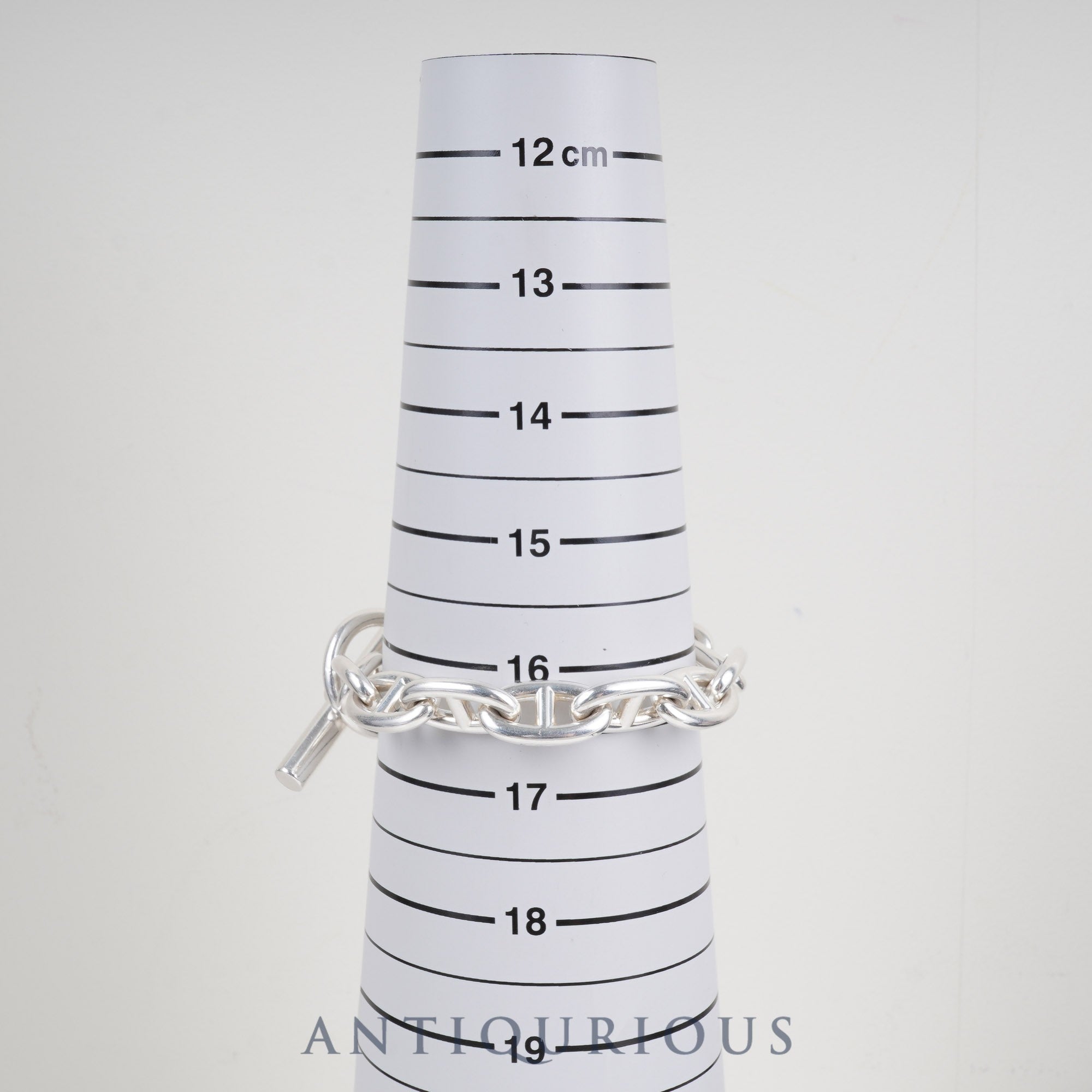 エルメス ブレスレット シェーヌダンクル GM 12コマ SV925 箱 保証書