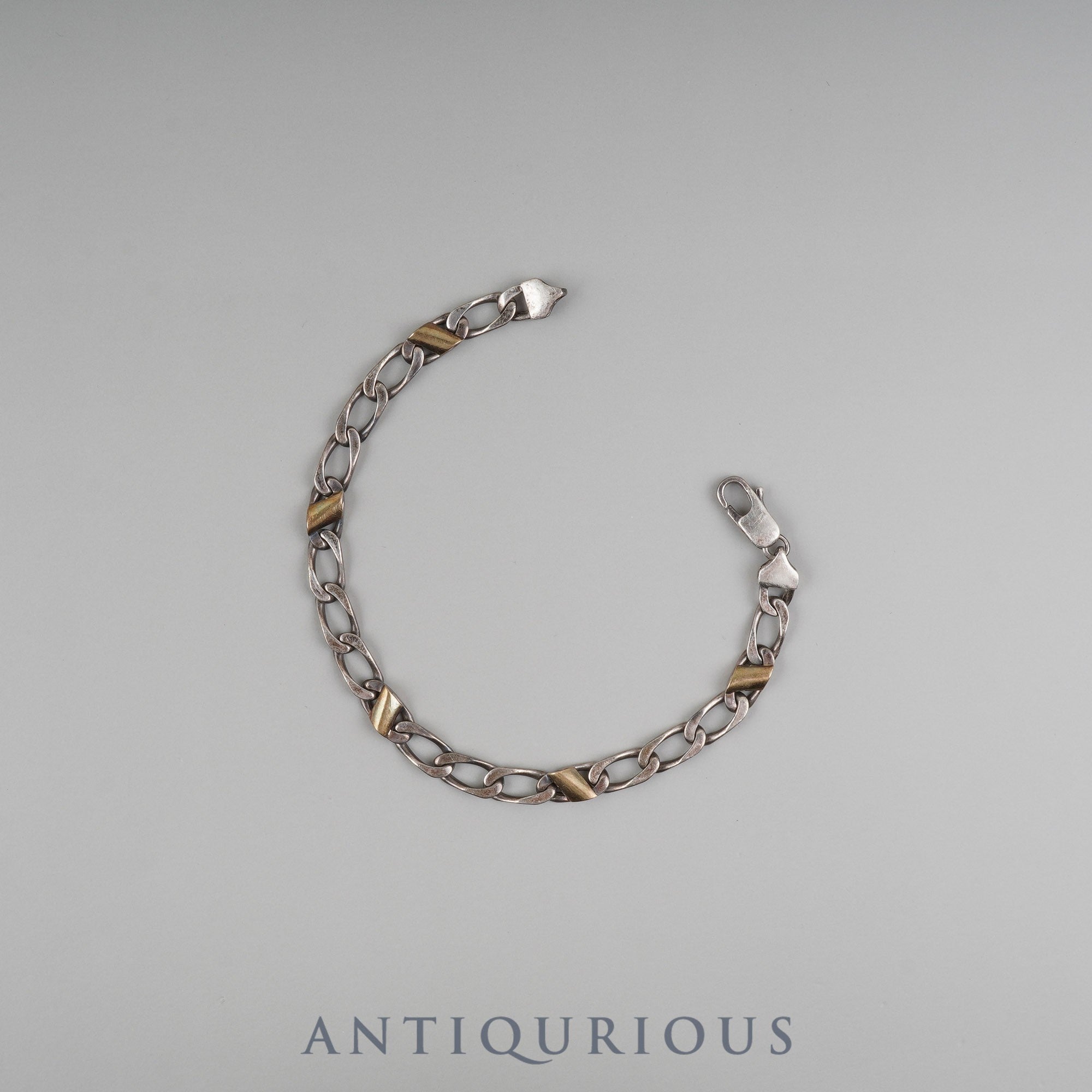 ティファニー ブレスレット フィガロチェーン ヴィンテージ コンビ