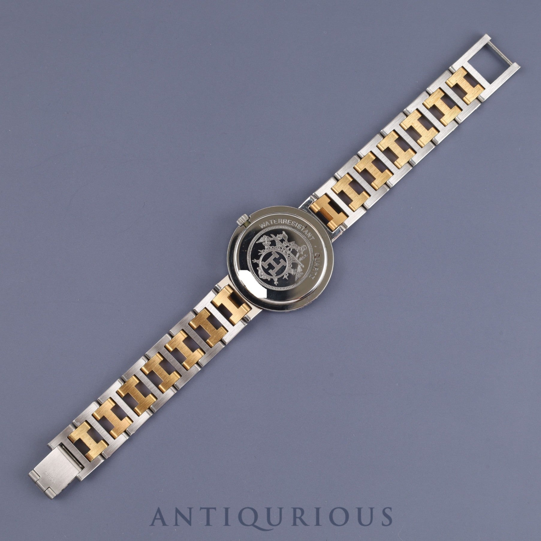 エルメス クリッパー ボーイズサイズ クオーツ SS / GP ホワイト