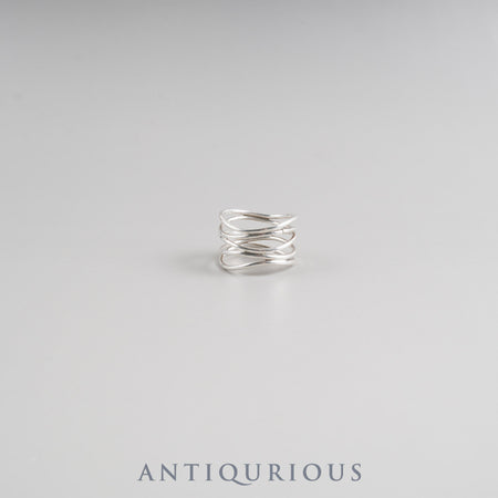 ティファニー リング バンド ウィズ 2ワイヤー コンビ SV925/750 約7.5