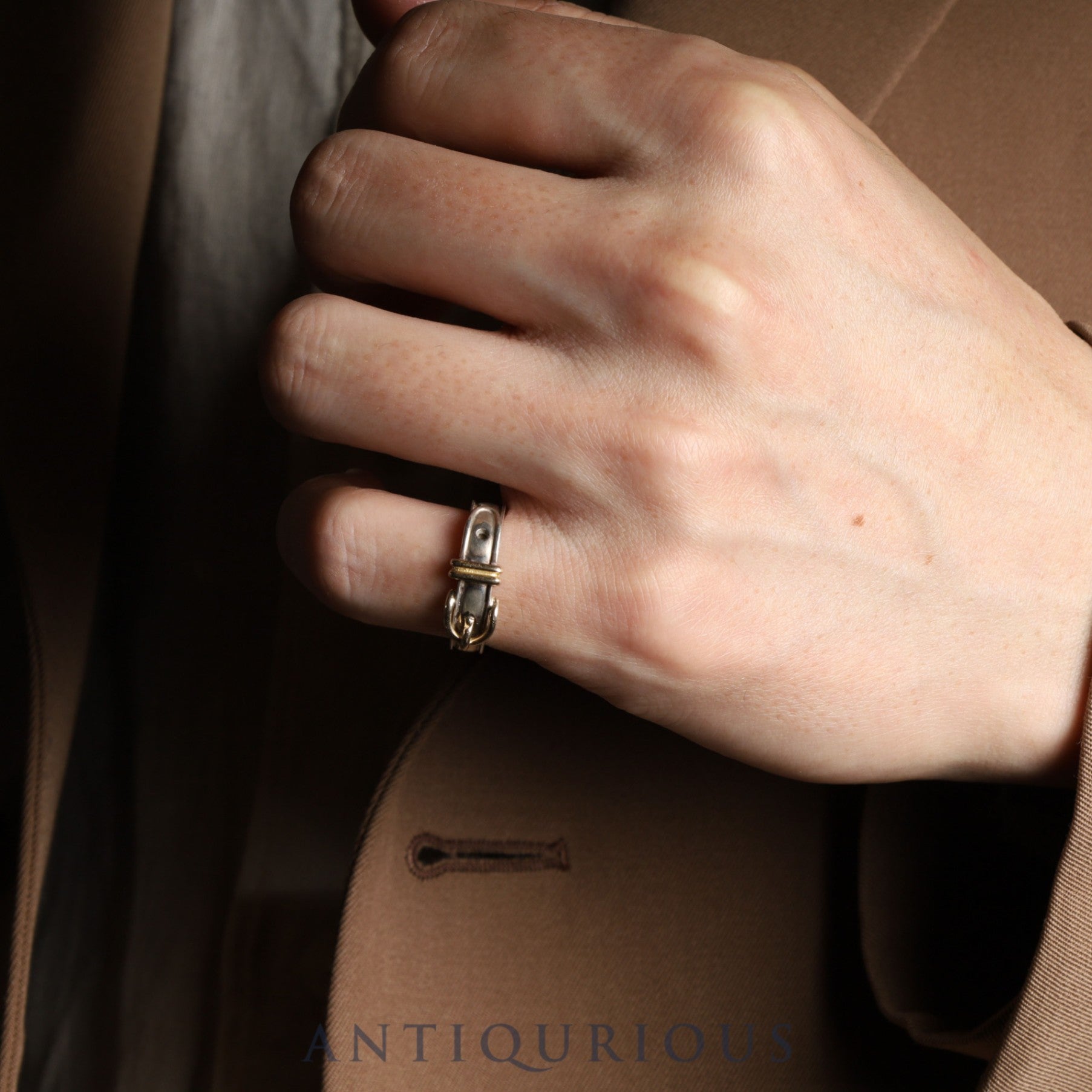 エルメス リング サンチュール SV925/750 #52 約11.5号 | 東京銀座の