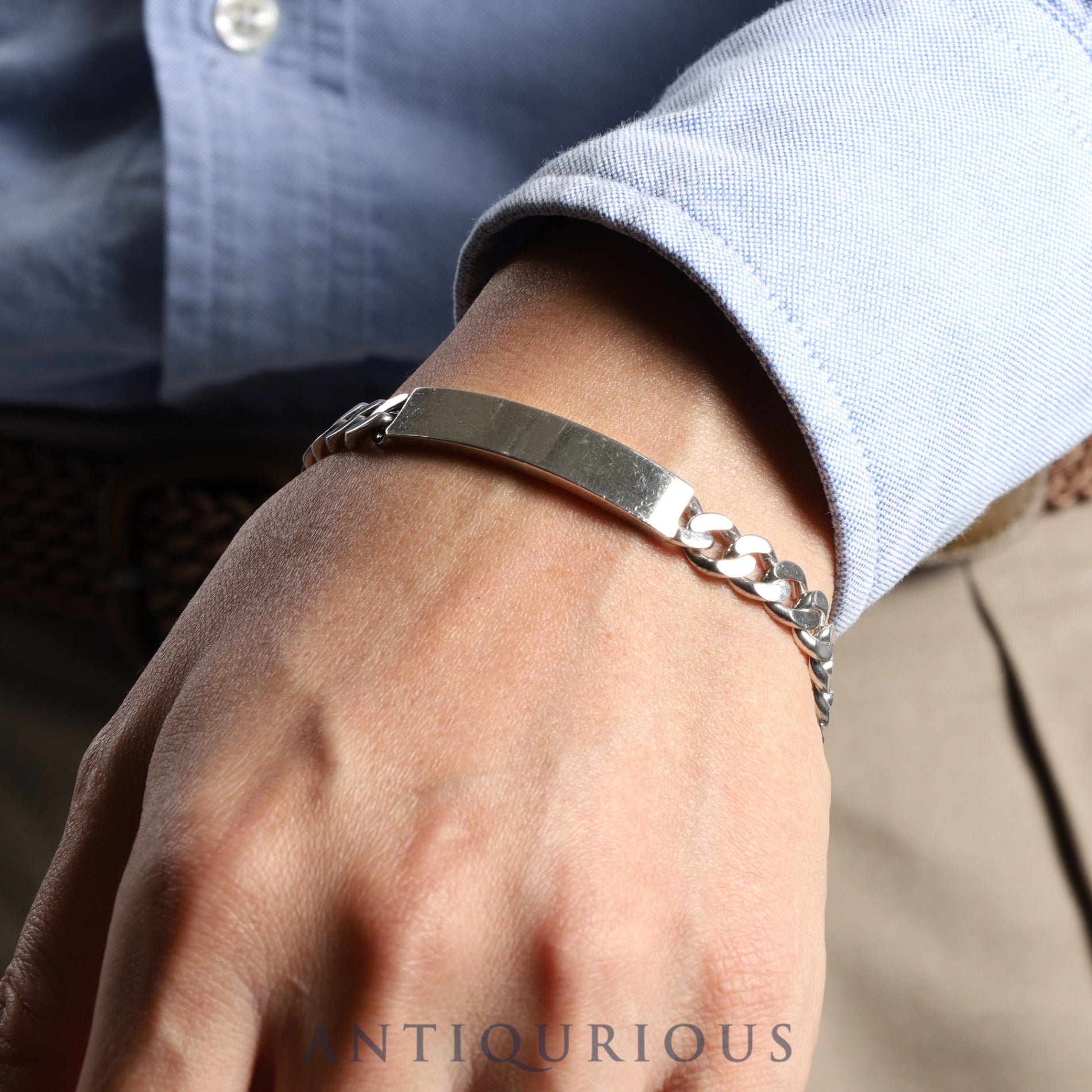 ティファニー ブレスレット ID 喜平 チェーン スターリングシルバー 箱