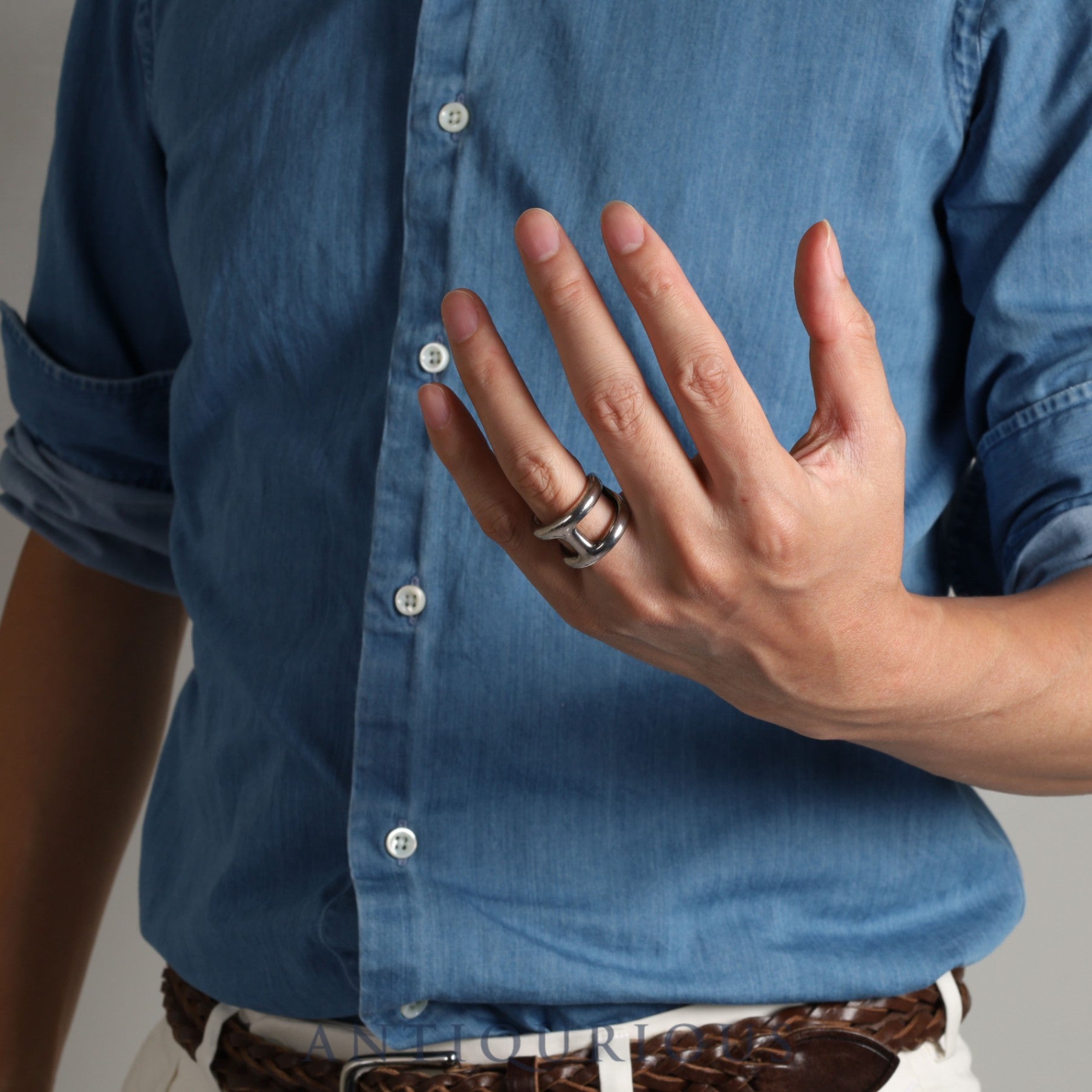 エルメス リング オスモズ GM SV925 53 13号 旧刻印 | 東京銀座の