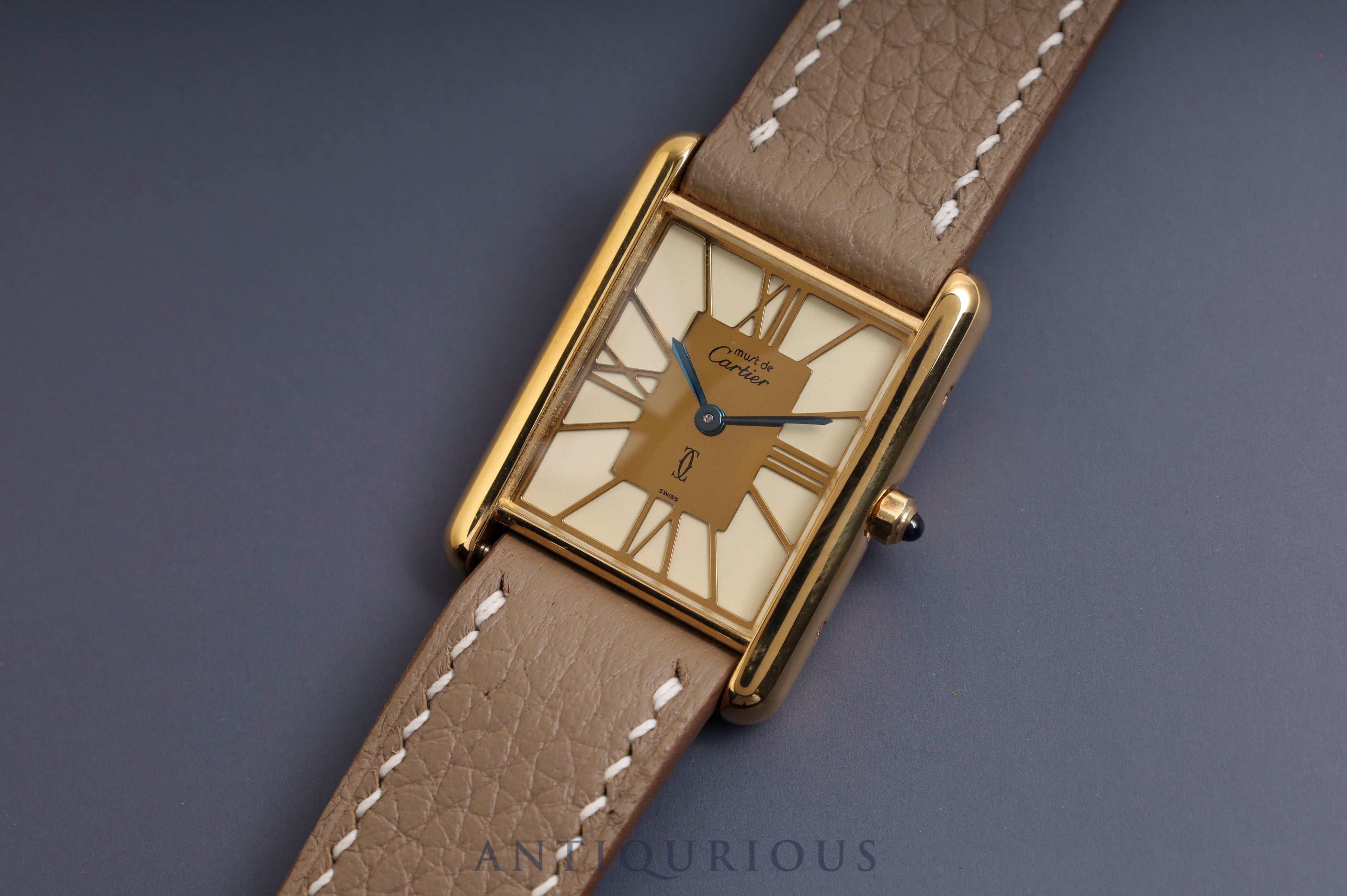 Cartier Must Tank LM QZ Cloisonné Dial 6 81006 Newly Refurbished