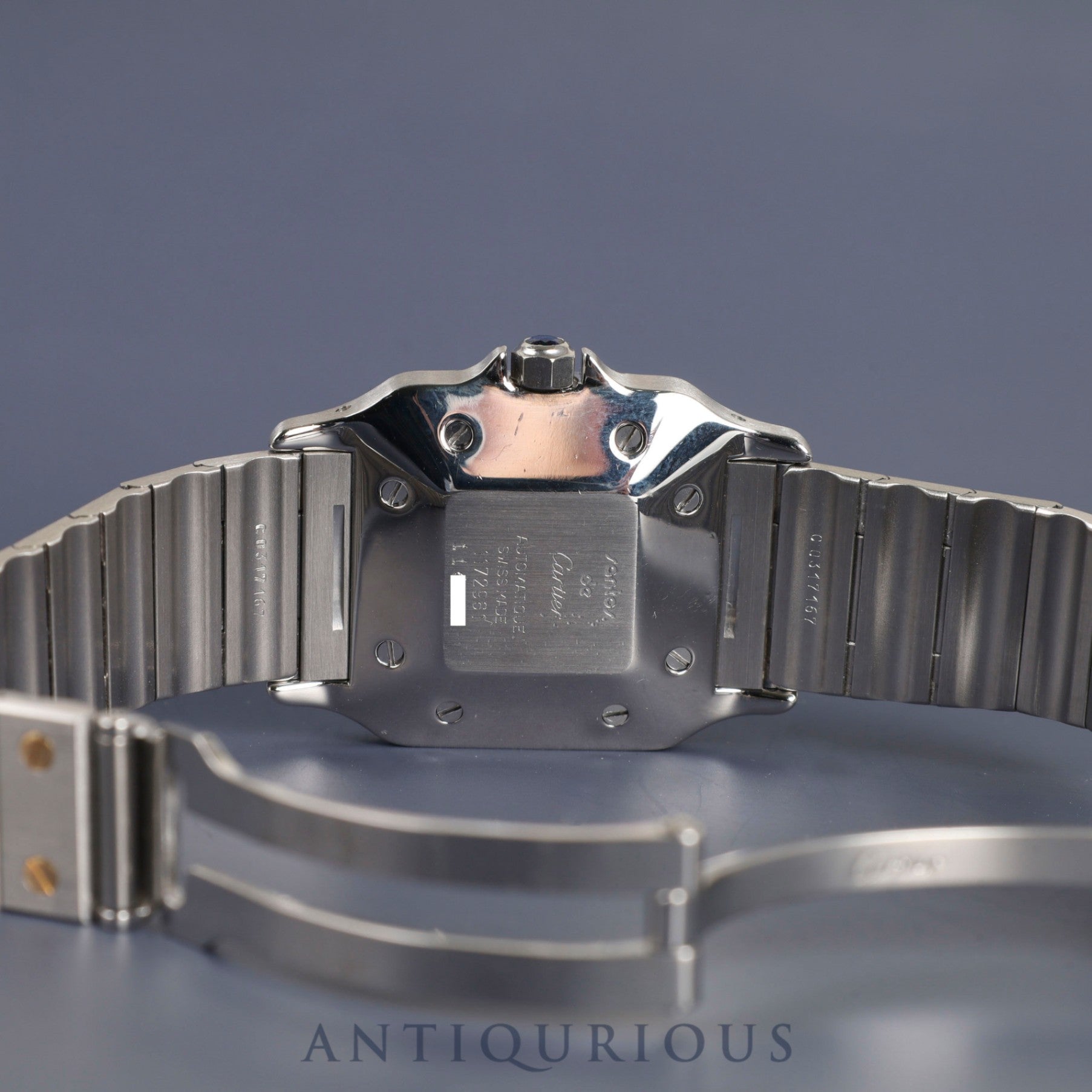 カルティエ サントス カレ LM 1172961 自動巻き SS/YG SS/YG ホワイト