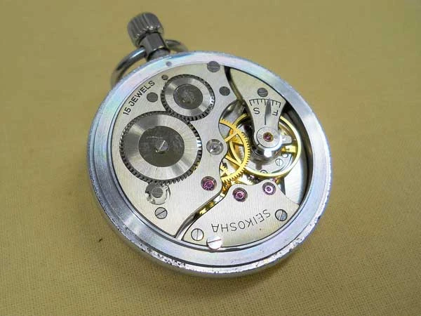 JA-0483| セイコー 鉄道時計 PRECISION 15石 秒規正付き SECOND