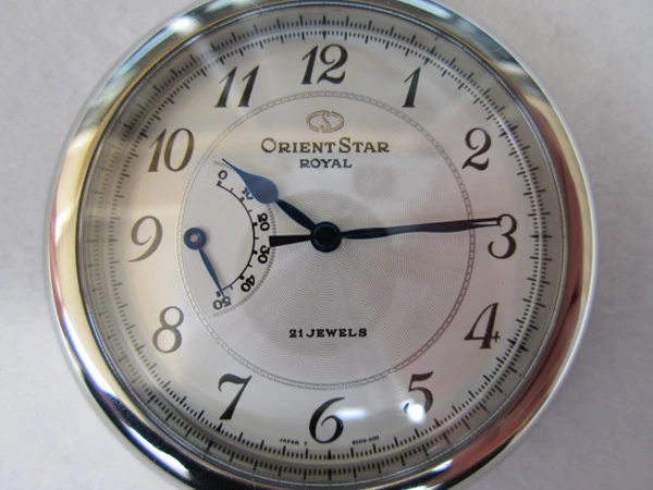 JA-0595| オリエント スターロイヤル 21石 手巻き 裏スケ 懐中時計