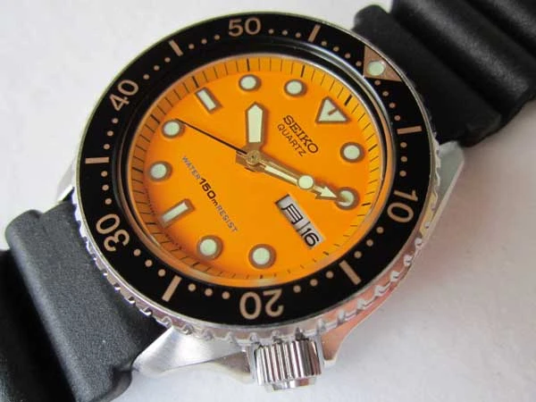 JA-0782| セイコー 6458-600A オレンジダイバー 150M クオーツ 80年代