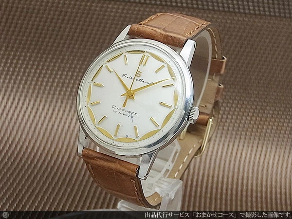 JA-1429| セイコー マーベル 19石赤機械 変わり文字盤 SSケース 手巻き