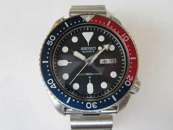 JA-1361| セイコー 7548-7000 ダイバー 150M クオーツ 80年代 ダブル