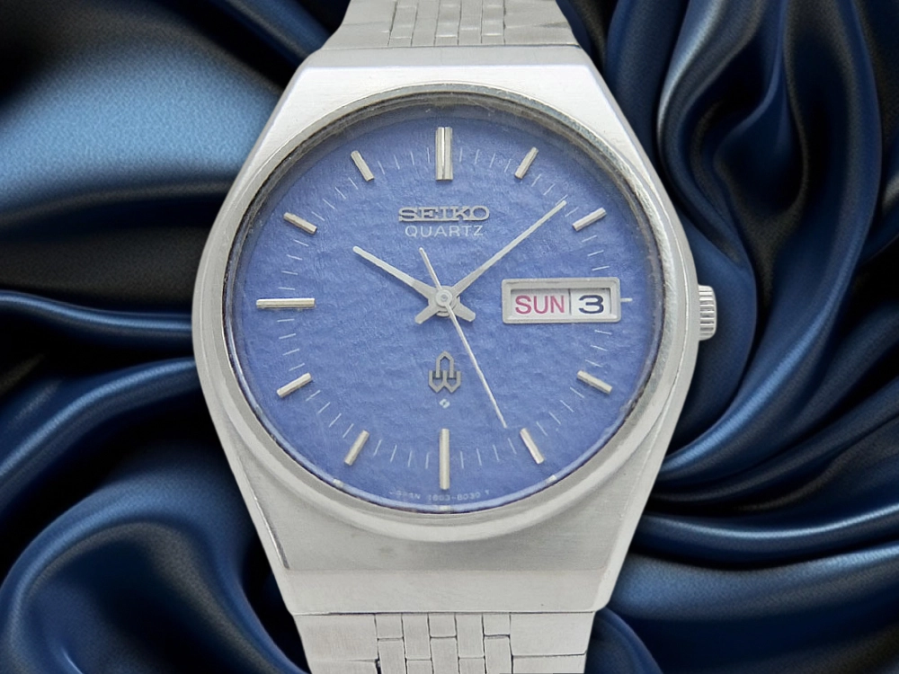 JA-2780| セイコー オールドクオーツ 4803-8010 SS ロイヤルブルー
