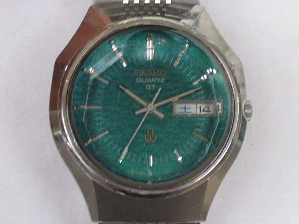 セイコー QT 3803-7080 38クオーツ カットガラス ダブルカレンダー