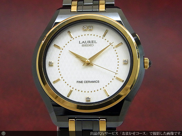 JA-0743| セイコー ローレル 4M21-0B00 セラミック キネティック BOX
