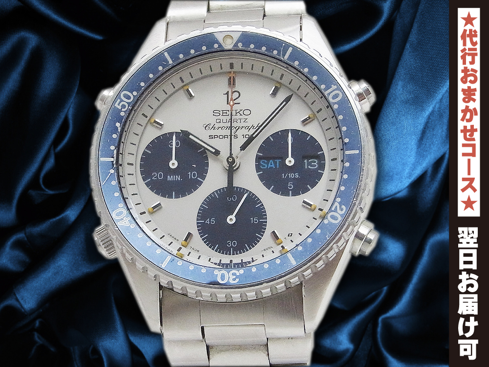 JA-2243| セイコー クロノグラフ スピードマスター 7A38-6000 SS