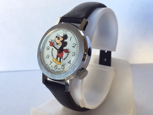 ブラッドリー 首振りミッキーマウス スイス製 手巻き式 ビンテージ