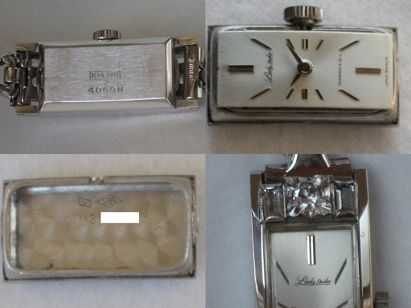 セイコー K14WG ホワイトゴールド レディセイコー レディース 手巻き