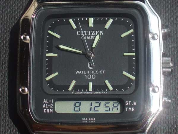 シチズン アナデジ パラウォーター 未使用品 【取説・値札・BOX付