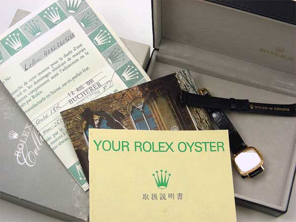 ロレックス チェリーニ レディース 18KYG シルバーダイヤル Ref.4082