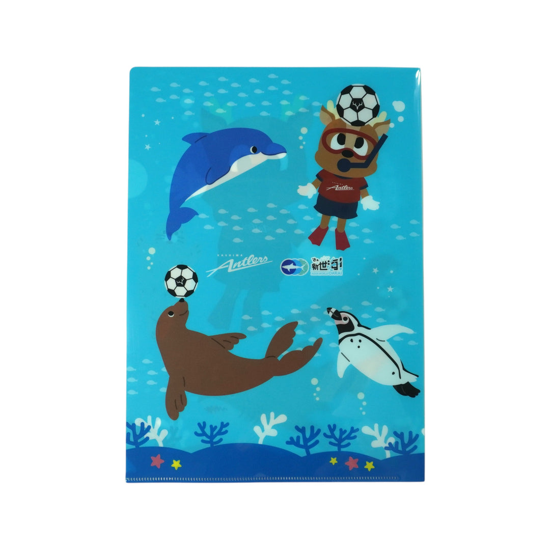 アクアワールド大洗×鹿島アントラーズ クリアファイル – 鹿島