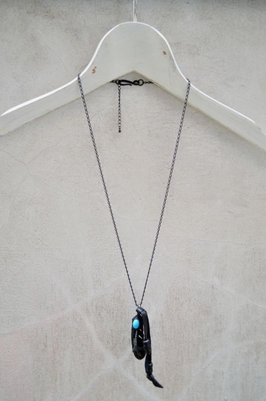 CHRISTIAN DADA クリスチャンダダ】フェザーネックレス 黒