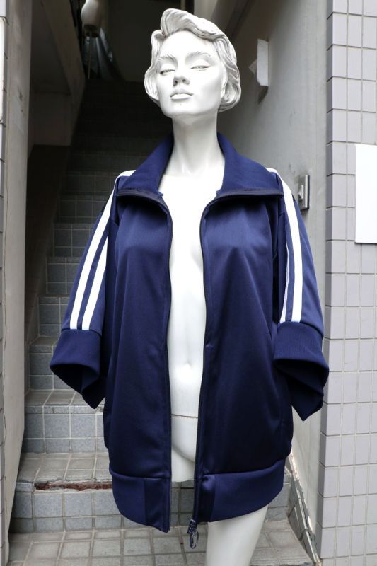 niitu ニーツ】キモノジャージブルゾン NAVY