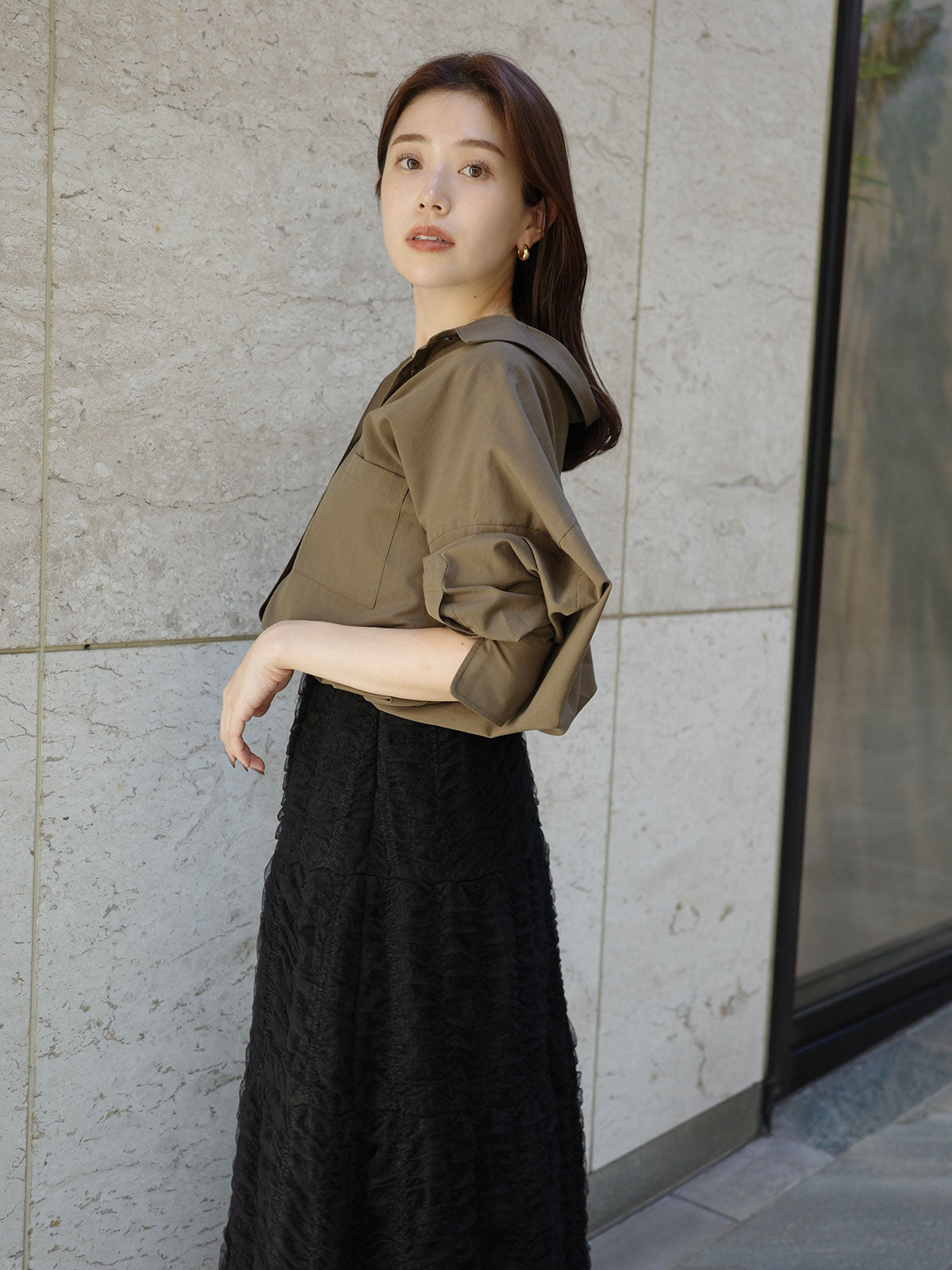 エンブロイダリーシアーチュールスカート