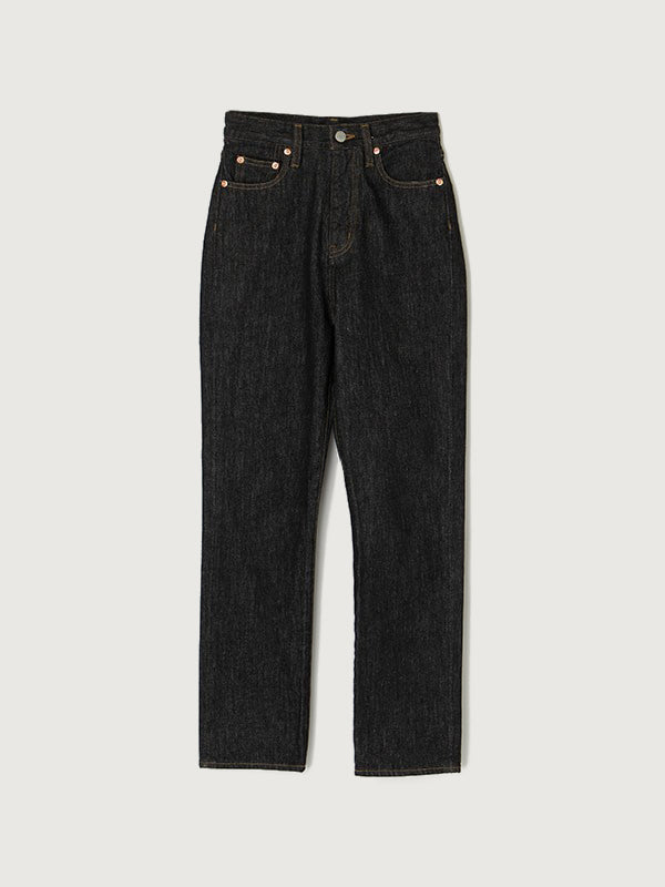Slim straight denim