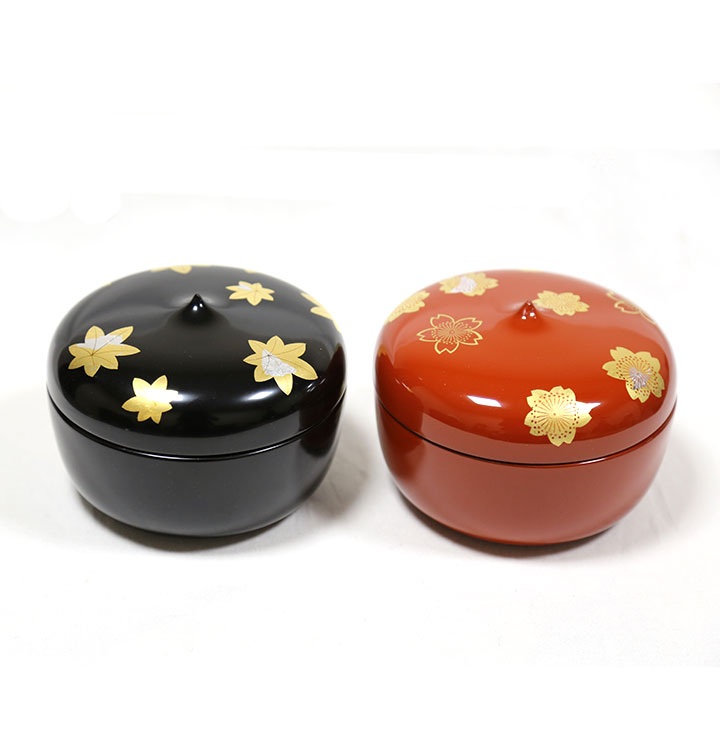漆塗りボンボニエール 漆塗りのお菓子入れ キャンディーボックス 小物