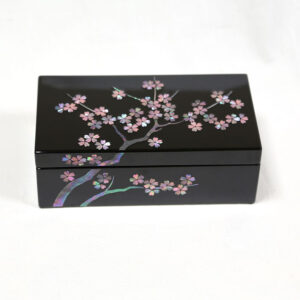 カシュー漆 漆器宝石箱 漆器ジュエリーボックス 漆器小物入れ 桜花
