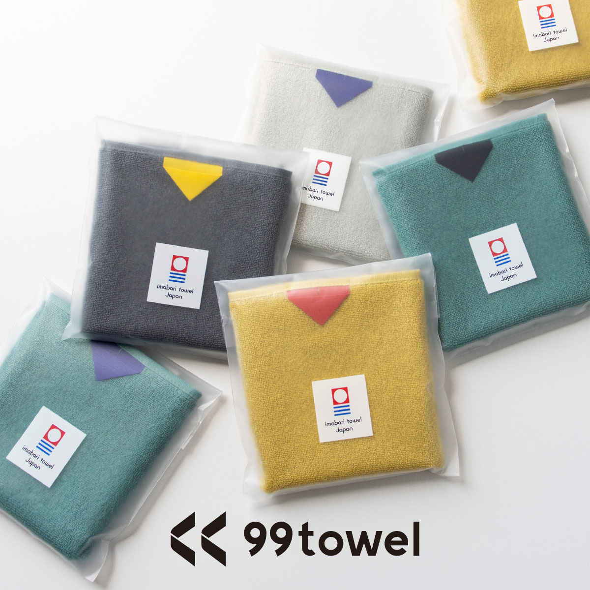 99タオル タオルハンカチ 今治タオル 個包装 単品 1枚 お配りギフト SS