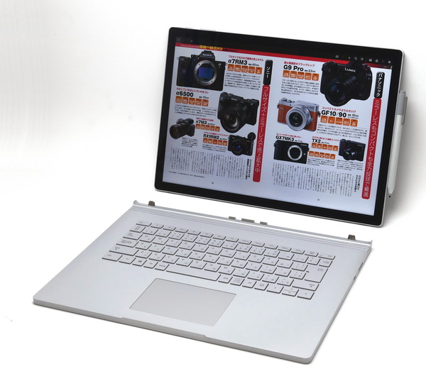 ASCII.jp：Surface Book 2 15インチ 試用レポート = ペンタブレット