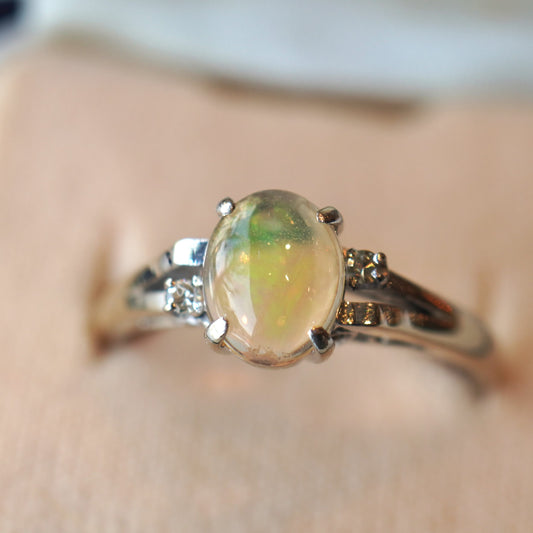 透明感のある オパールリング | 芦屋Antico