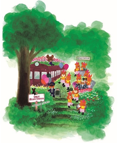 阪急電鉄と「くまのがっこう」のコラボ第2弾、グッズ販売やスタンプ