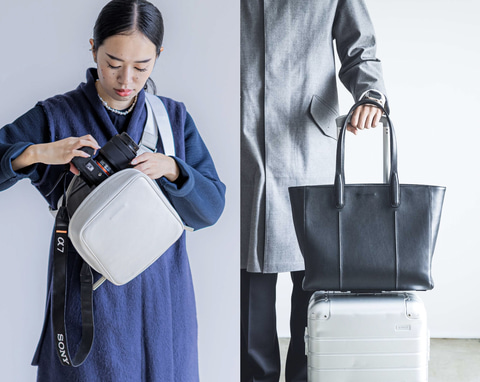 土屋鞄、PCやスマホを美しく収納する「objects.io」のレザープロダクト