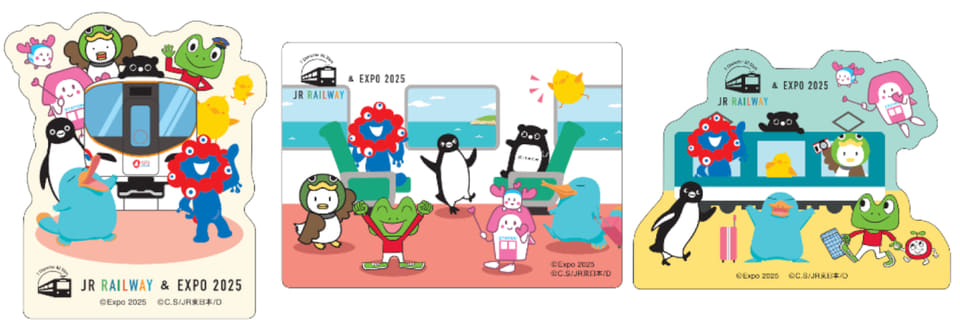 JR 7社キャラクター×ミャクミャク、万博限定ピンバッジセットなど10