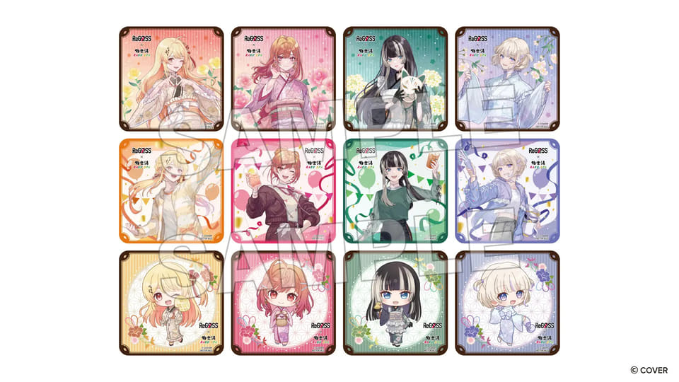 極楽湯・RAKU SPA、ホロライブ「ReGLOSS」コラボ。マフラータオル付き