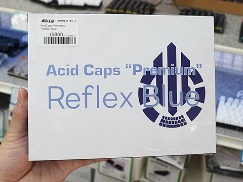 青や白色を基調としたデザインのキーキャップセット「Acid Caps